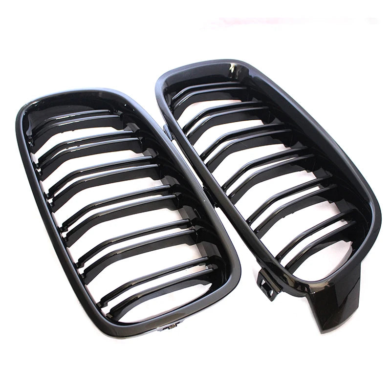 2x Nieren Kühlergrill Doppelsteg passend für BMW 3er F30 F31 F35 F80 2012-2018
