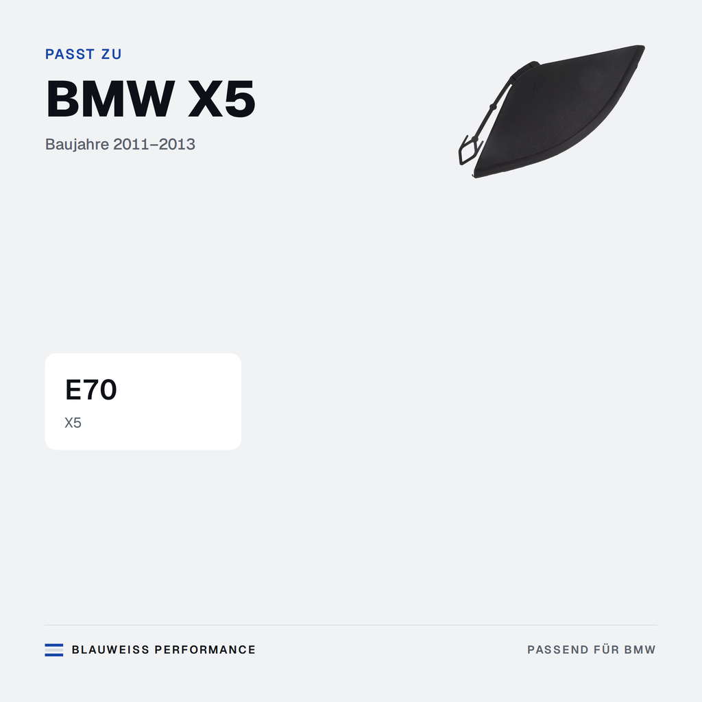 Abschlepphaken Abdeckung passend für BMW X5 E70 – Passt zu