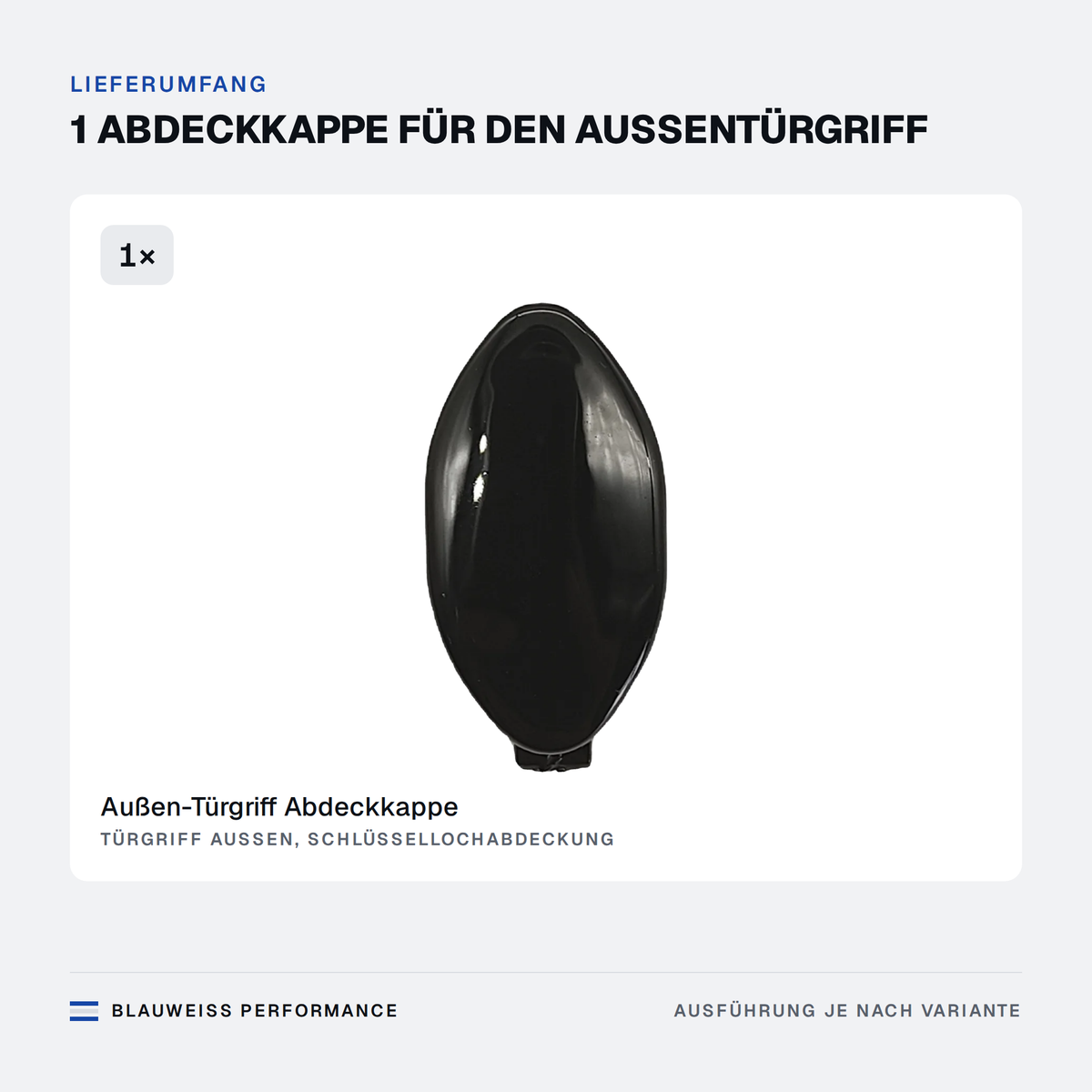 Außen-Türgriff Abdeckkappe passend für BMW 3er / 5er / X3 / X4 / X5 / X6 / X7 G01 G02 G05 G06 – Lieferumfang