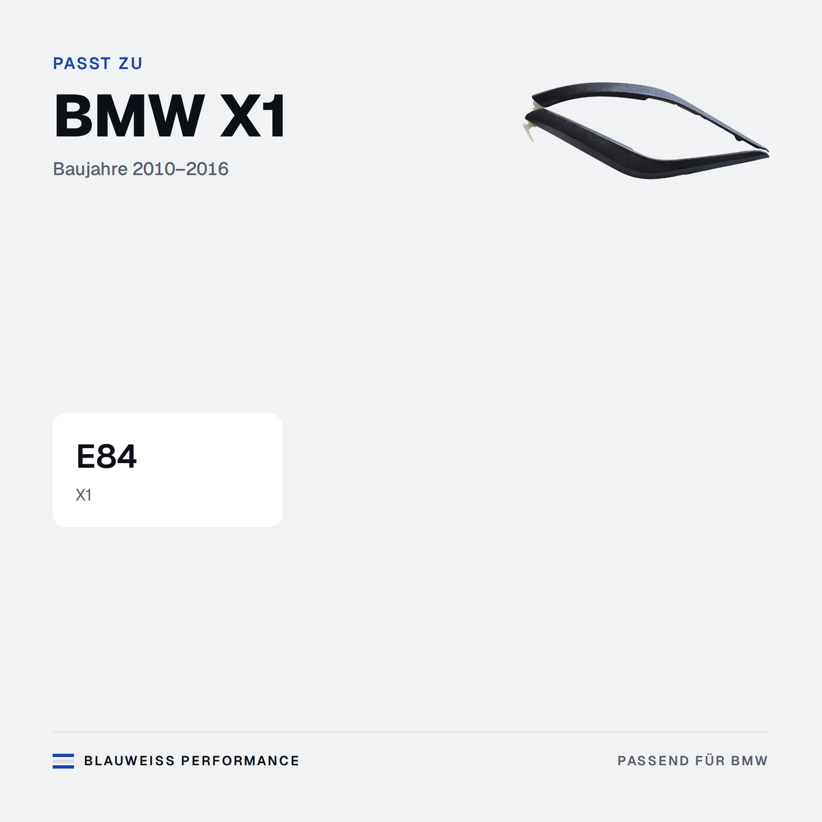 Innen-Türgriff Blende passend für BMW X1 E84 – Passt zu