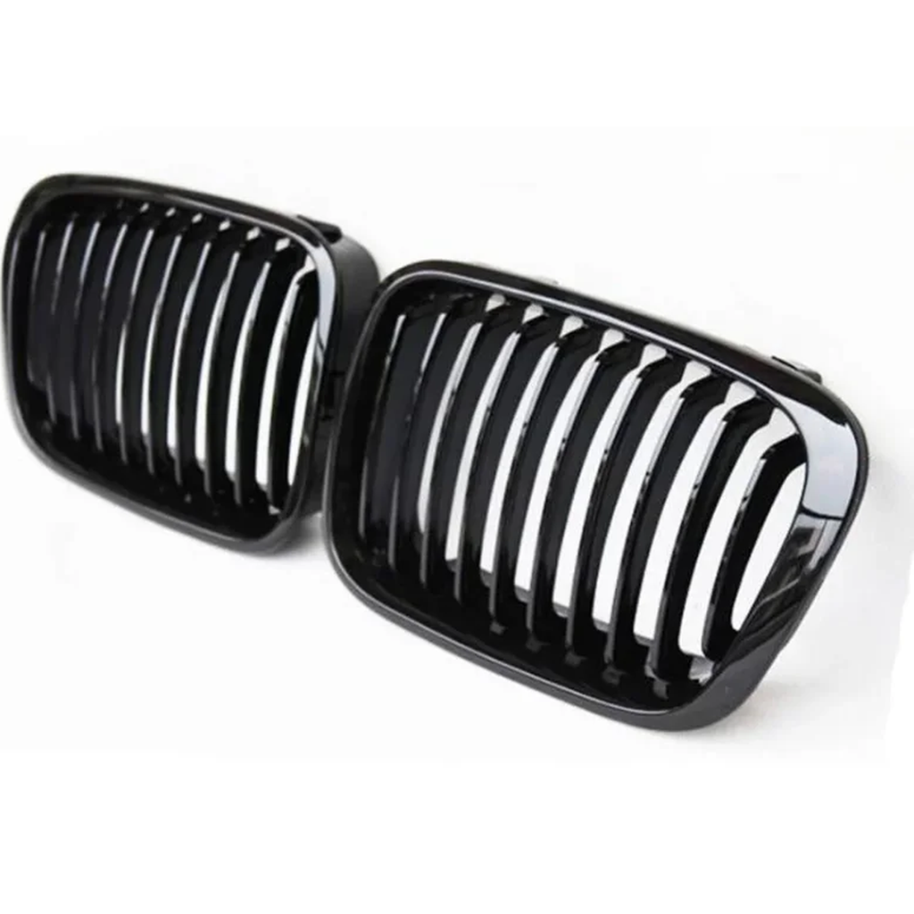Kühlergrill Nieren Schlitzdesign passend für BMW 3er E46 – Detailansicht 1
