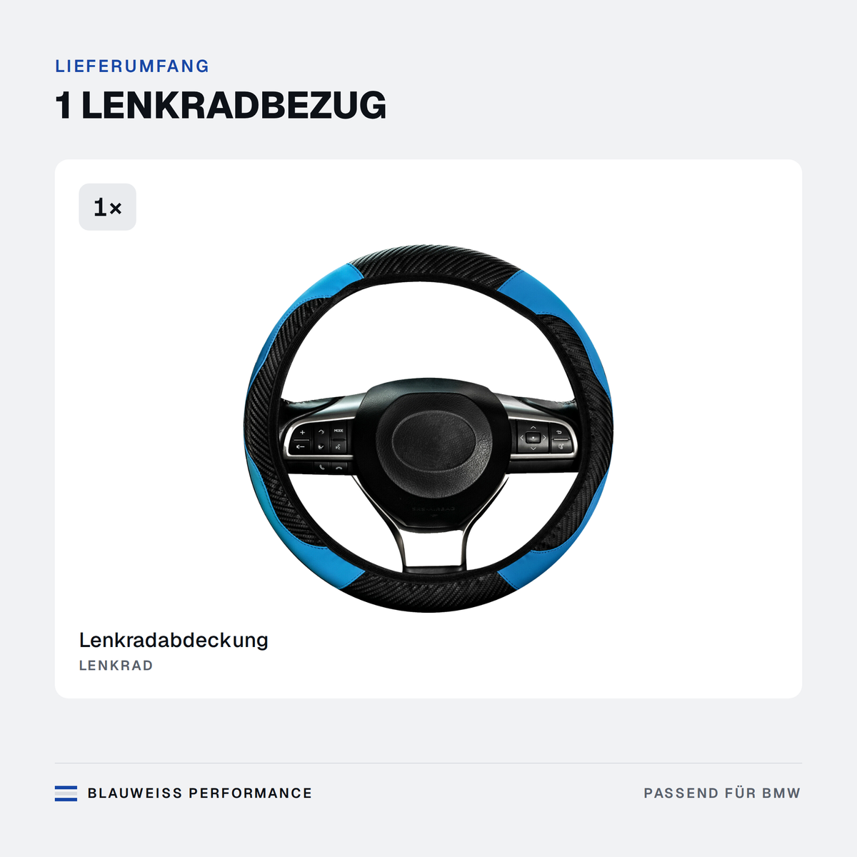 Lenkrad Abdeckung Kunstleder – Lieferumfang