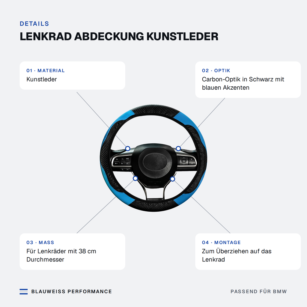 Lenkrad Abdeckung Kunstleder – Merkmale
