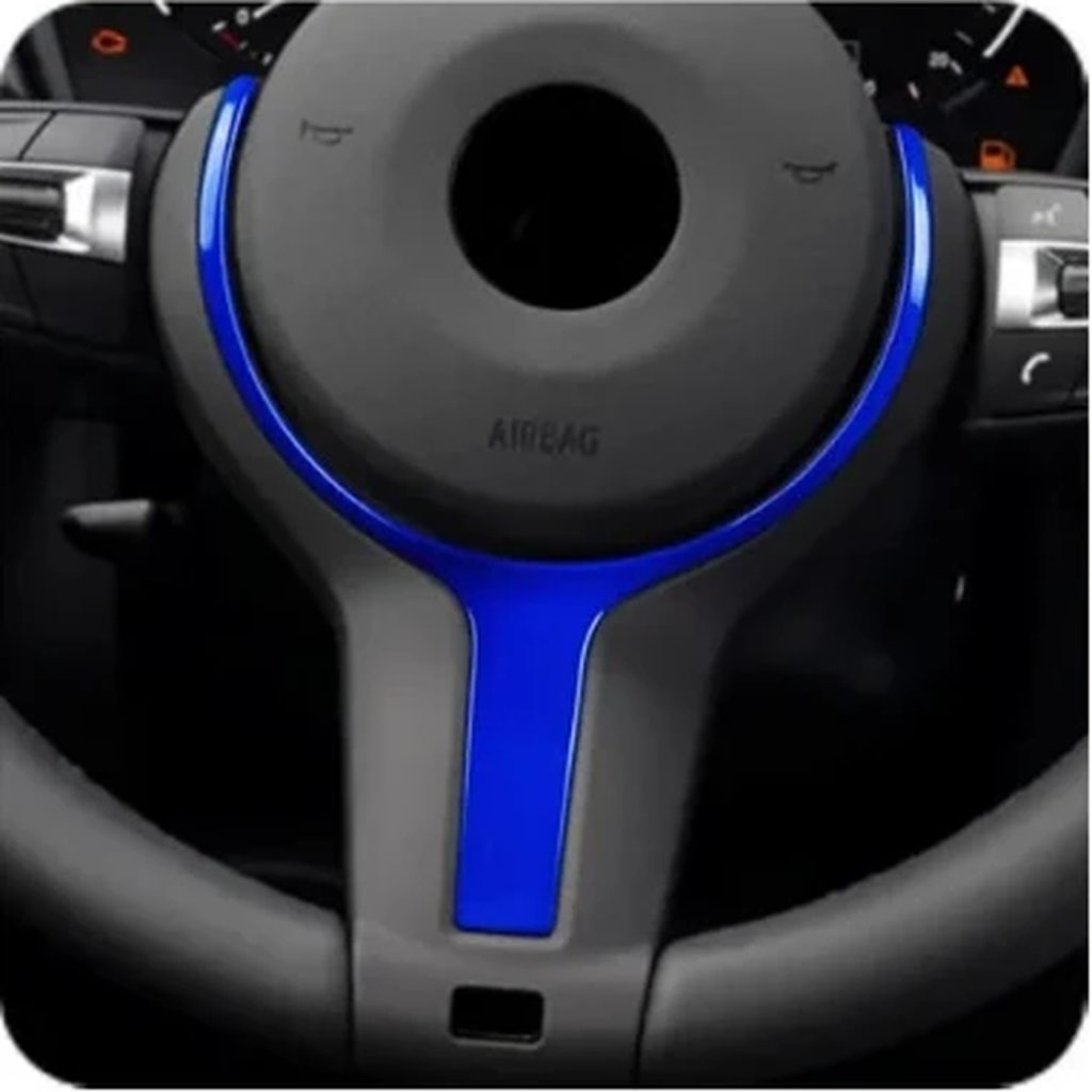Lenkrad Zierblende M-Sport passend für BMW 1er / 2er / 3er / 4er / 5er / X5 / X6 F06 F10 F12 F13 – Einbau am Fahrzeug 3