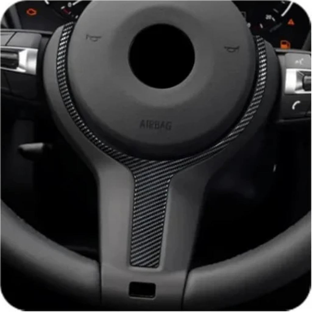 Lenkrad Zierblende M-Sport passend für BMW 1er / 2er / 3er / 4er / 5er / X5 / X6 F06 F10 F12 F13 – Einbau am Fahrzeug 4
