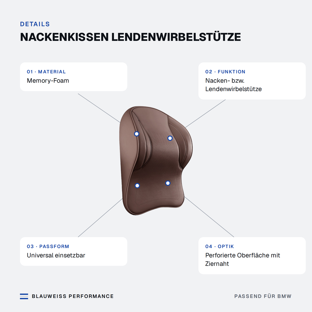 Nackenkissen Lendenwirbelstütze – Merkmale