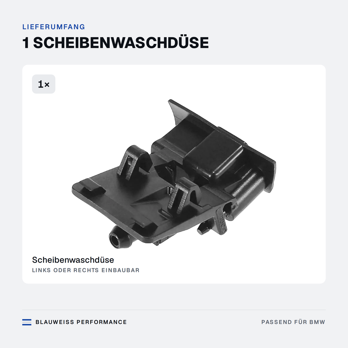 Scheibenwaschanlage Düse passend für BMW X5 E70 – Lieferumfang