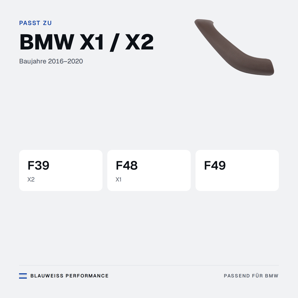 Türgriff Innen Abdeckung passend für BMW X1 / X2 F39 F48 F49 – Passt zu
