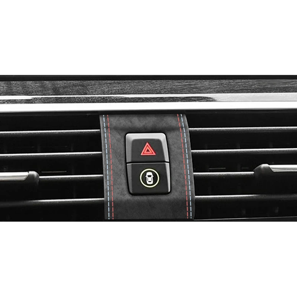 Warnblinker Schalter Blende Wildleder-Optik passend für BMW X3 / X4 G01 G02 G08 – Detailansicht 1